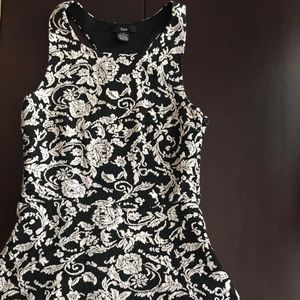 Black and white dress